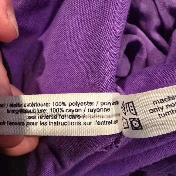 Aeropostale Purple High Low Mini Skirt Womens Small Sheer Layered Boho Fairycore - Picture 4 of 9